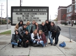 Studenti del "Battisti" durante il loro soggiorno ad Endicott