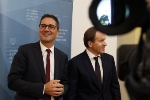 Il presidente Kompatscher e il ministro russo Kuznetsov al termine del colloquio hanno incontrato i media (Foto USP/mb)