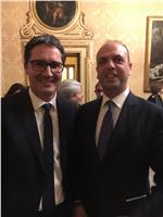 Il presidente Arno Kompatscher oggi a Roma con il Ministro degli Interni Angelino Alfano