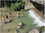 Con la pesca elettica i pesci vengono storditi e raccolti con un retino. Foto: Usp/Ufficio caccia e pesca