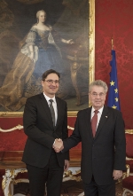 Südtirols Landeshauptmann Arno Kompatscher ist heute in Wien mit Bundespräsident Heinz Fischer zusammengetroffen - Foto: LPA/Peter Lechner/HBF