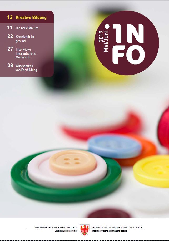 INFO Mai-Juni 2019: Kreative Bildung
