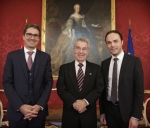 Bundespräsident Heinz Fischer hat LH Kompatscher und LR Achammer in der Wiener Hofburg empfangen. Foto: LPA/HBF-Peter Lechner.