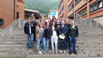 I ragazzi della III classe automeccanici della Scuola Professionale Provinciale per l’ Industria ed Artigianato italiana “Einaudi”, della Consulta Giovani e del Centro Giovanile Vintola in partenza per un “Campo della Legalità