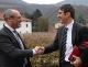 Primo incontro tra il presidente Kompatscher ed il suo collega trentino Rossi (foto Ufficio Stampa PAT)