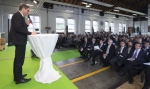 Il presidente Kompatscher durante il suo intervento al convegno (Foto USP/Seehauser)