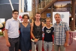 Da sinistra, Nicola Condini, Laura Savoia, Fabian Schrott, Tania Cagnotto, Angelo Seneci (Foto Gluderer)