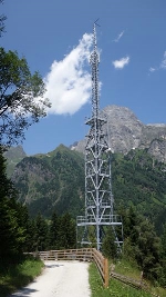 Il nuovo impianto tv messo in funzione dalla RAS a Fleres in alta val d’Isarco