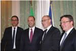 Kompatscher, Rossi e Platter ricevuti a Roma dal Ministro dell’Interno Angelino Alfano