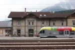 La stazione ferroviaria di San Candido: da qui partiranno gli autobus che collegheranno l’Alta Pusteria con il Cadore