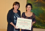 L’assessora tirolese Beate Palfrader e la vincitrice del premio Paul Flora 2014, Gabriela Oberkofler