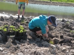 Die Grundschüler von Kurtatsch und Penon hatten sichtlich Freude an der Arbeit in freier Natur./Foto LPA