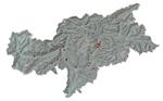 Mappa 1: stato della conoscenza sulla diffusione del grillotalpa in Alto Adige PRIMA delle segnalazioni fornite dalla popolazione. I punti gialli e arancioni rappresentano segnalazioni storiche o vecchie.