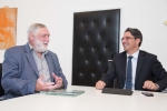 Kompatscher e il presidente del Forum Alpbach Franz Fischler hanno approfondito la prossima giornata dell’Euregio. (Foto: USP/ohn)