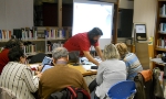 I partecipanti ad un incontro di Biblioweb alla Biblioteca Provinciale Italiana "Claudia Augusta" (Foto: USP/BPI)