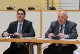 Haben die gemeinsame Sitzung geleitet und im Anschluss bei einer Pressekonferenz die Ergebnisse erläutert: LH Luis Durnwalder und Gemeindenchef Arno Kompatscher (Foto: DiKom/mb)