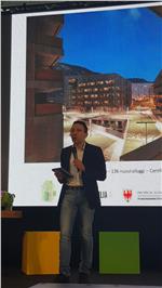 LR Tommasini hat auf der Wandermesse "Klimahouse Sicilia" über Südtirols Klimaziele und das Modell Klimahaus gesprochen. Foto: LPA