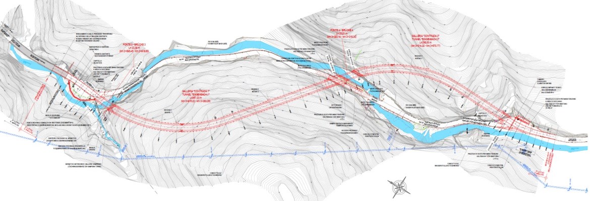 Eggental : Bau von zwei Tunnels und zwei Brücken