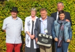 Der Gründungsvorstand des IGTN: (v.l.) Pascal Garbe, Direktorin Alison Partridge, Michel Gauthier, Präsident Richard Benfield und Heike Platter (Foto: IGTN/Gärten von Trauttmansdorff)