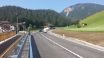 Die Landesstraße von Afers nach St. Martin in Thurn nach der Erweiterung