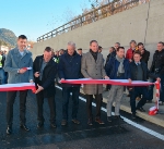 (v.l.) Amtsdirektor Gernot Nicolussi Leck, der Vintler Bürgermeister Hubert Walter, Ressortdirektor Paolo Montagner, Landtagsabgeordneter Christian Tschurtschenthaler, Abteilungsleiter Gustavo Mischi und Wirtschaftsvertreter Christian Gartner