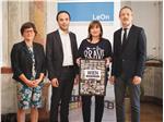 (v.l.n.r.) Barbara Weis, Direktorin des Amtes für Film und Medien, Landesrat Philipp Achammer, Landesrätin Beate Palfrader und Michael Kern vom Medienzentrum Tirol. Foto: Land Tirol 