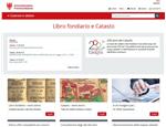 L’homepage del nuovo portale del Catasto e Libro fondiario.