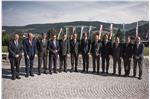 La delegazione dei capi di governo di Arge Alp. Foto: USP/Claudia Corrent
